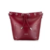 Solier FL19 elegáns női bőr oldaltáska- burgundy