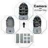 Kép 6/7 - Kono vízálló, ütésálló DSLR fényképezőgép hátizsák - tengerkék-5