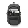Kép 11/13 - Kono többrekeszes vízálló hátizsák USB töltőporttal - fekete-10