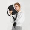 Miss Lulu Cross-Body kézitáska levehető kulcstartóval - fekete