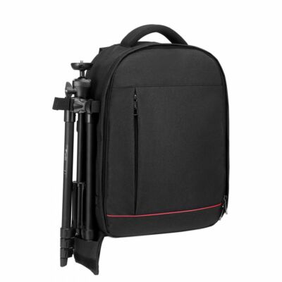 Kono vízálló, ütésálló DSLR fényképezőgép hátizsák - fekete