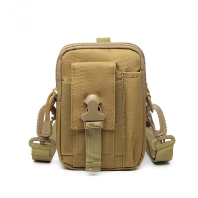 Kono Unisex kis vászon oldaltáska - Khaki