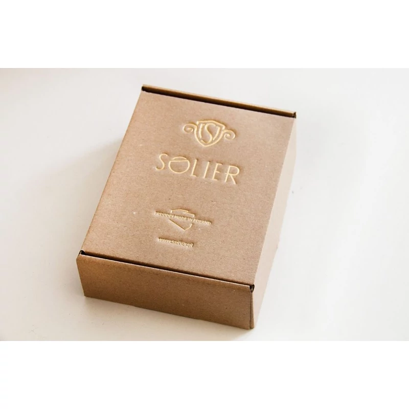 Elegáns Solier SB09 Bőr öv - 90 cm fekete