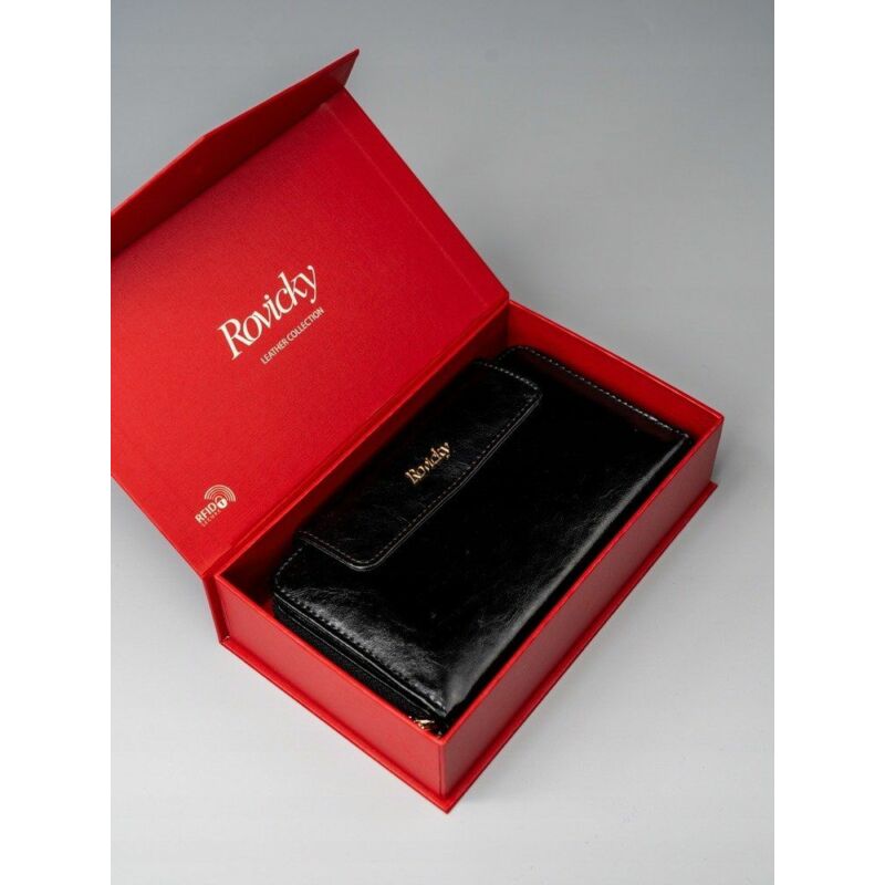 Solier SBR8808 elegáns RFID  női pénztárca -fekete-7