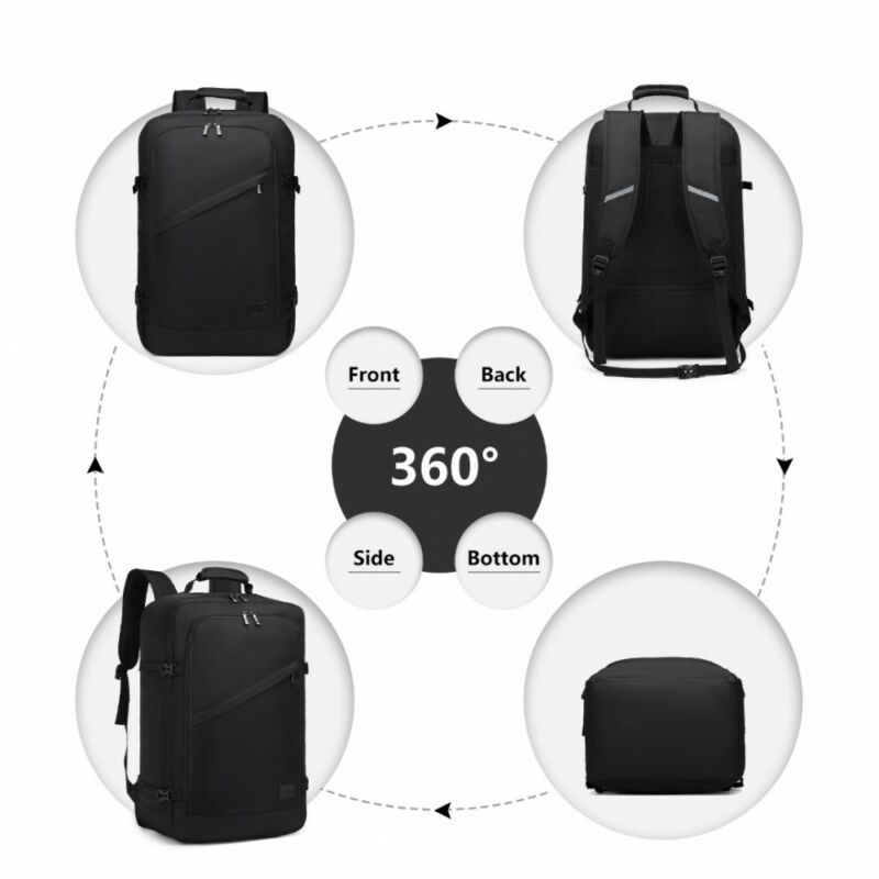 Kono könnyű utazó üzleti hátizsák fekete L-méret-2